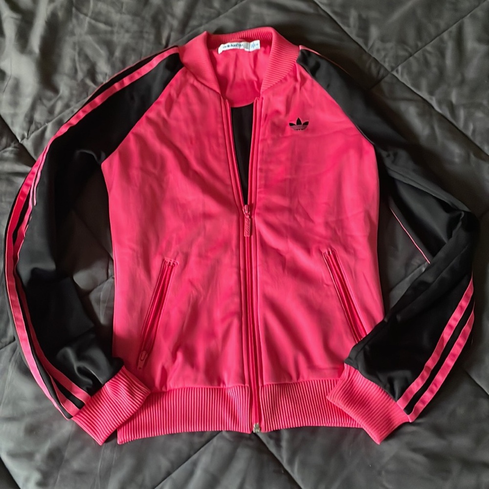 Women’s Pink & Black Adidas Jacket